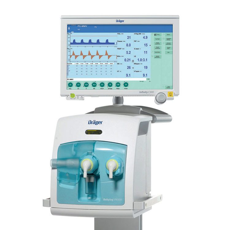 Аппарат ИВЛ для новорожденных и детей Dräger Babylog VN500
